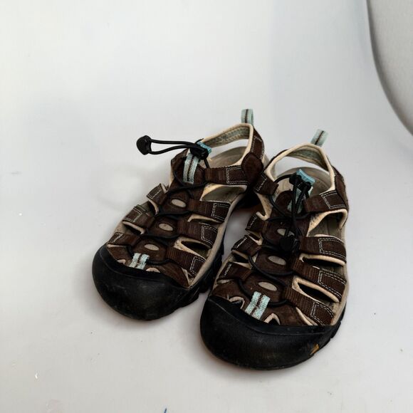 KEEN Newport Hiking Sandals Women’s US 7 Brown Tan Blue Closed Toe EUC - Picture 4 of 16